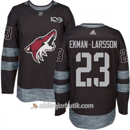 Män Ishockey Arizona Coyotes Tröja Oliver Ekman-Larsson 23 1917-2017 100th Anniversary Adidas Svart Authentic